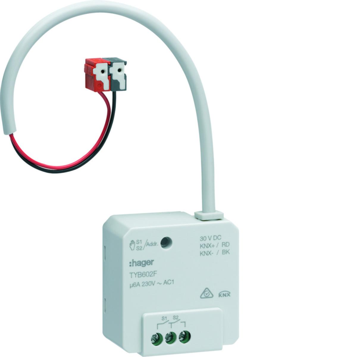 Brytaktor TYB infälld - BRYTAKTOR KNX 2X6A INFÄLLD TYB602F
