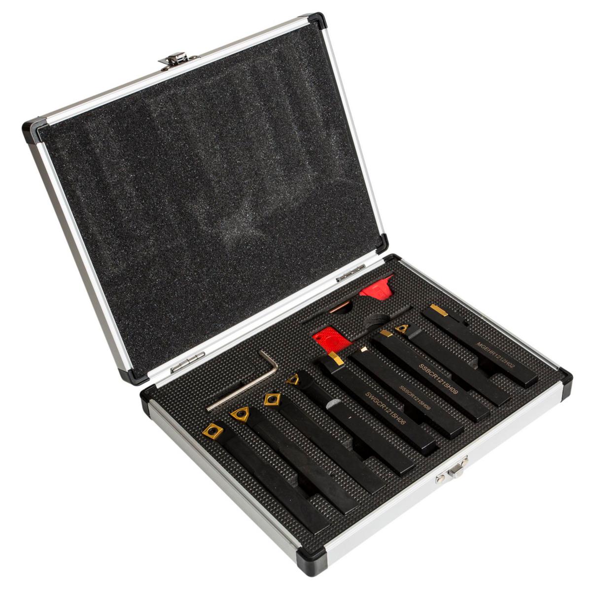 Svarvstålsats PELA Pro 9-delar, 12-15 mm - SVARVSTÅL SATS 9-DELAR, PELA 12MM, PRO