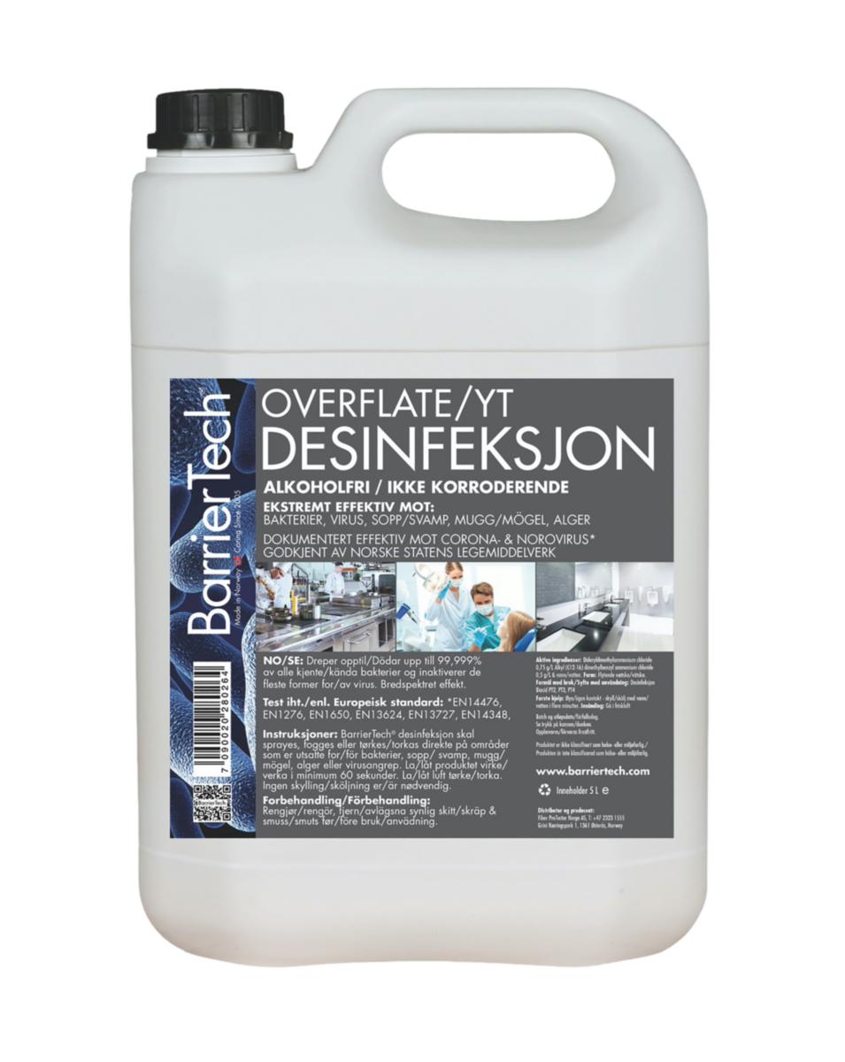 Ytdesinfektion BarrierTech - YTDESINFEKT BARRIERTECH 5L RTU 