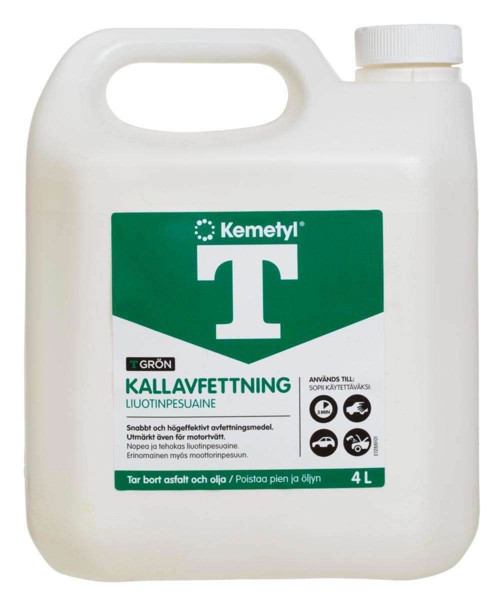 Avfettning Kemetyl T-Grön - AVFETTNINGSMEDEL T-GRÖN 4L KEMETYL