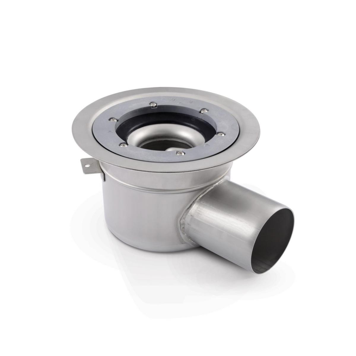 Golvbrunn RB 75 FLEX. Jafo - JAFO GOLVBR RS 75 FLEX ROSTFRI MED SIDOUTL 75MM