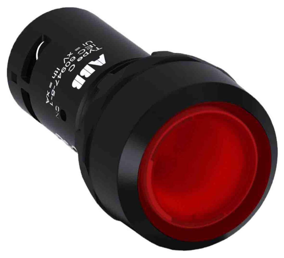 Tryckknapp Compact återfjädrande lågt belyst trycke - TRYCKKNAPP CP1-11R-10