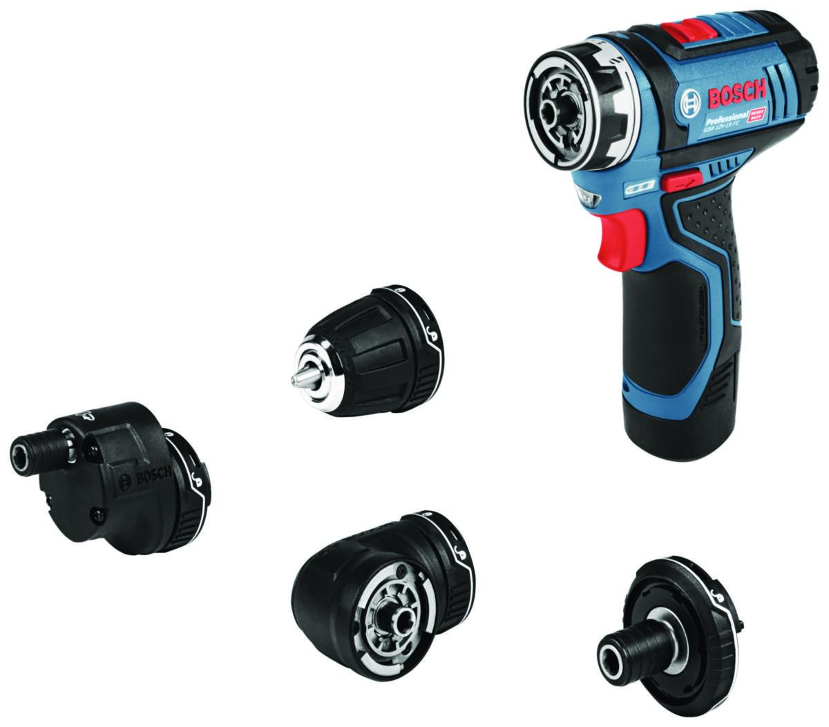 Borrskruvdragare Bosch GSR 12V-15 FC Professional - SKRUVDRAG BOSCH GSR 12V-15 FC 2X2.0 AH 4XADAPT L-BOXX 30 NM