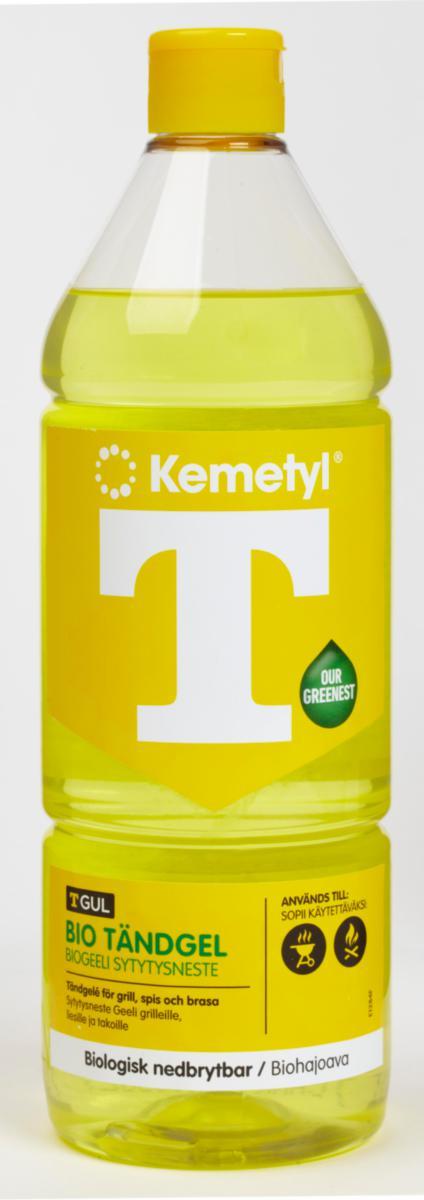 Kemetyl T-Gul Bio Tändgel - TÄNDVÄTSKA T-GUL BIO TÄNDGEL 1L KEMETYL