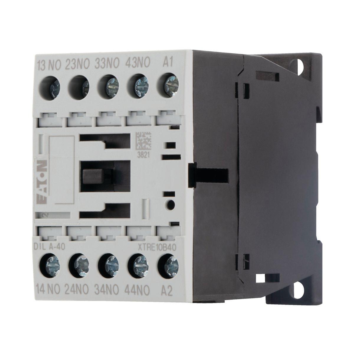 Reläkontaktor typ DILA,Växelspänningsmanöver - RELÄKONTAKTOR 4NO DILA-40(230V50HZ,240V60HZ)