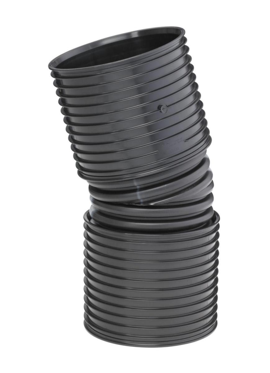 IQ Böj 15˚ 2 muffar, Uponor - 450/400x15GR BÖJ UPONOR IQ PP 2 MUFFAR PBB.55