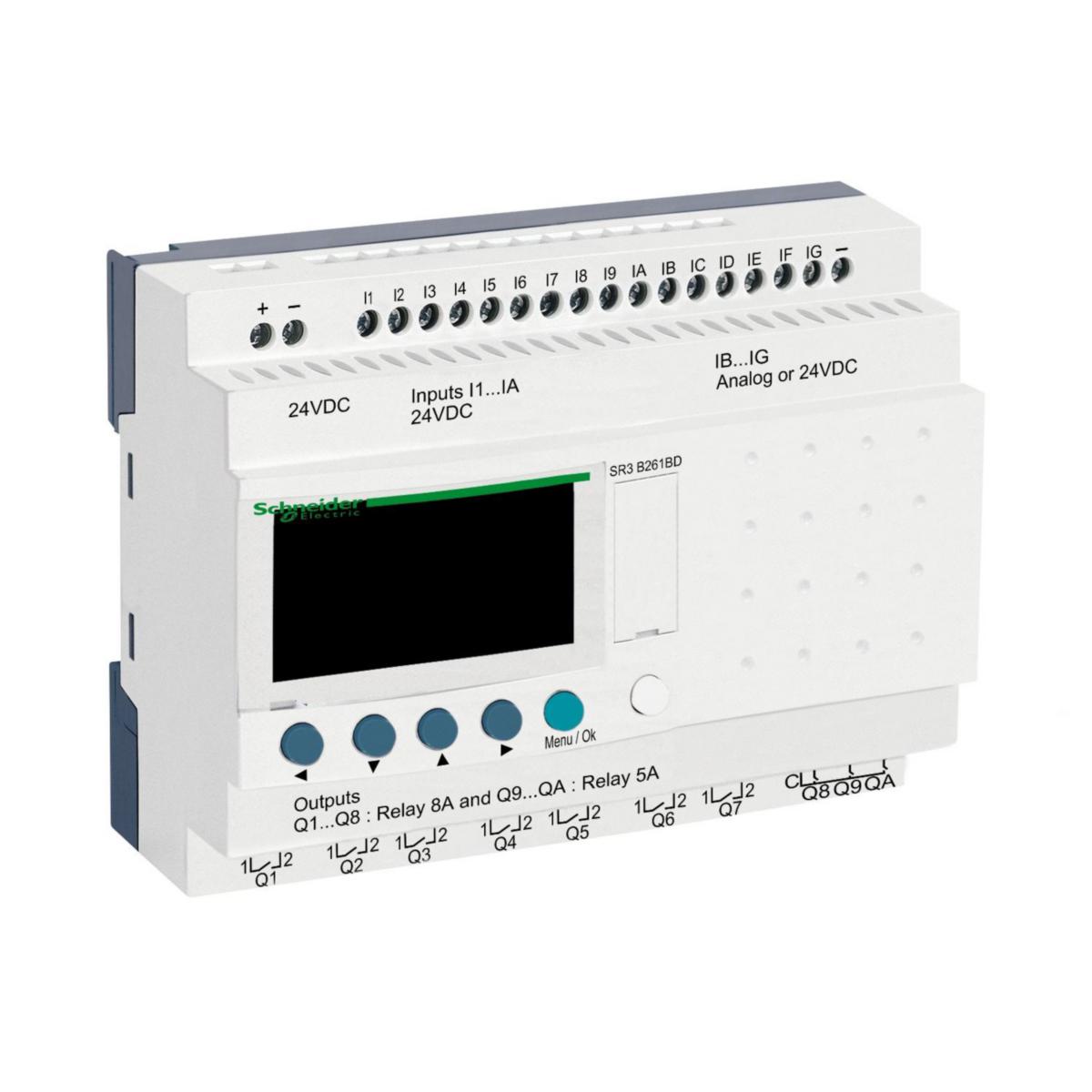 Zelio Modulär - LOGIKMODUL 26I/O 24VDC SR3B261BD