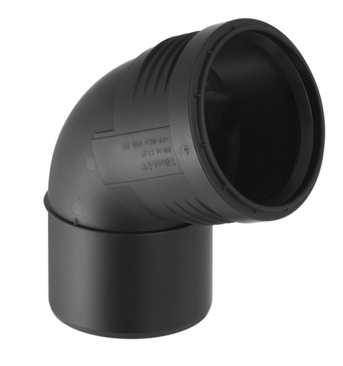 Böj med en muff, 87.5° PP, Silent PP - BÖJ 87.5°. 50MM SILENT PP. GEBERIT