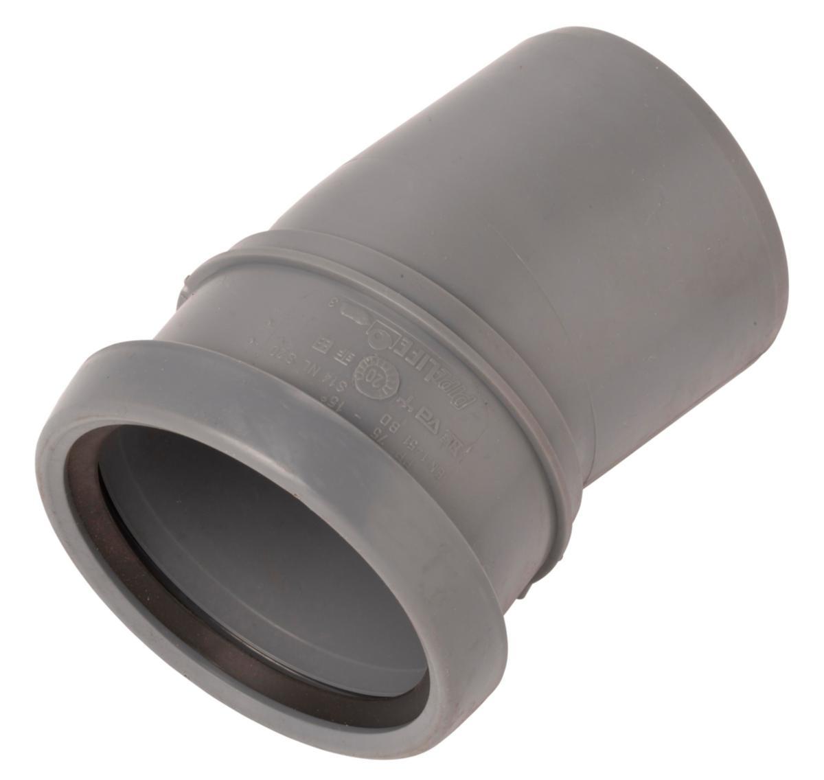 Böj med en muff 15°, PP/HT, Nordic Pipelife - 75X15GR PP BÖJ NORDIC. PIPELIFE