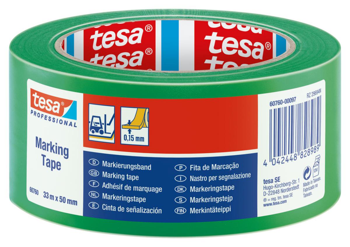 Varningstejp Tesa 60760 - VARNINGSTEJP TESA 60760 33MX50MM GRÖN