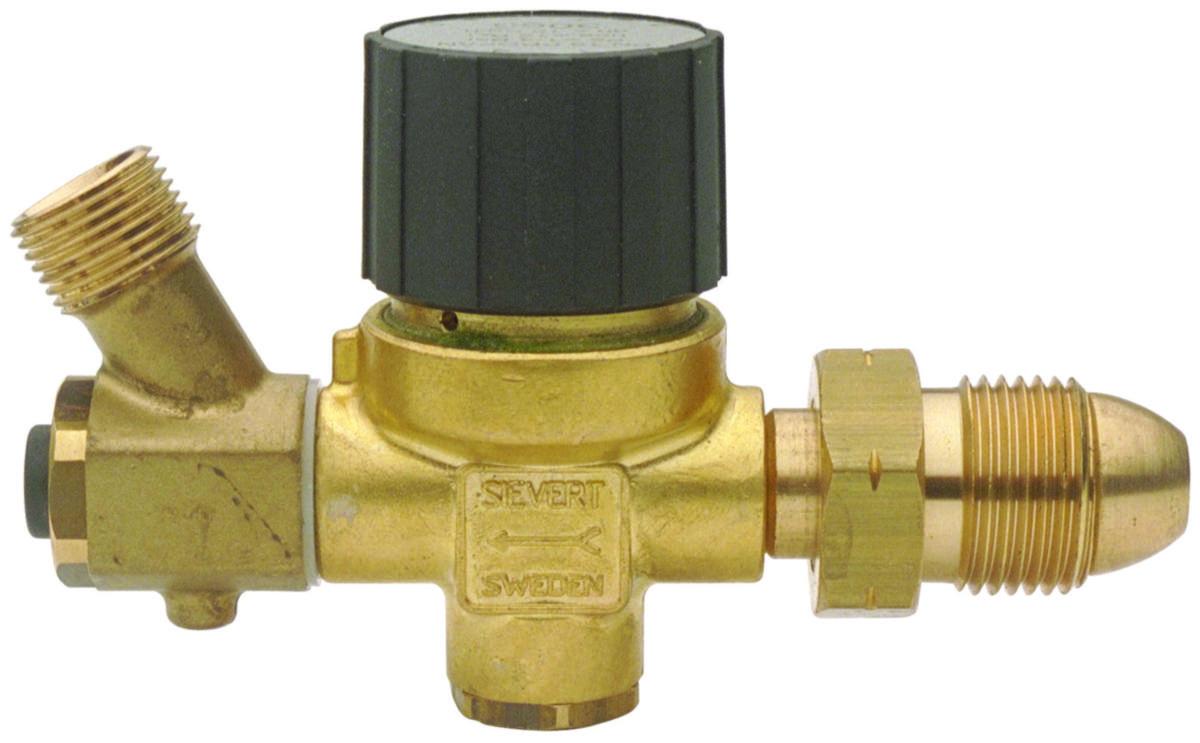 Regulator Sievert m justerbart tryck & slangbrottsventil - REGULATOR SIEVERT POL 1-4BAR M SLANGBROTTSVENTIL