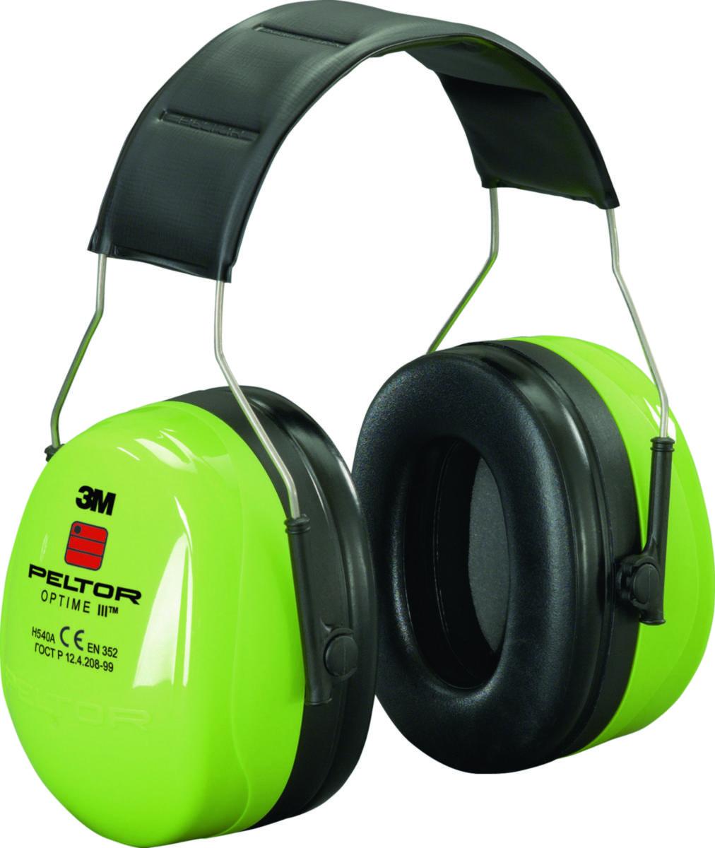 Hörselkåpa 3M Peltor Optime III - HÖRSELKÅPA PELTOR OPTIME III HJÄSSB. H540A-461-GB HI-VIZ