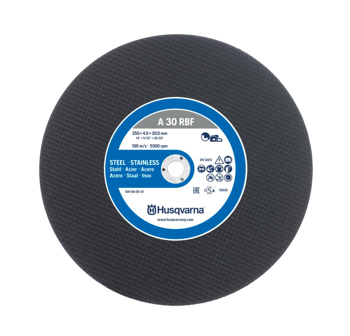 Kapskiva Husqvarna Stål/Metall - KAPSKIVA HUSQVARNA STÅL 350MM ABRASIV STÅL/METALL 350 22,2MM