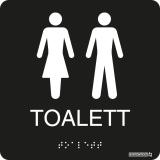 Taktila skyltar för Toalett, dusch , WC/RWC