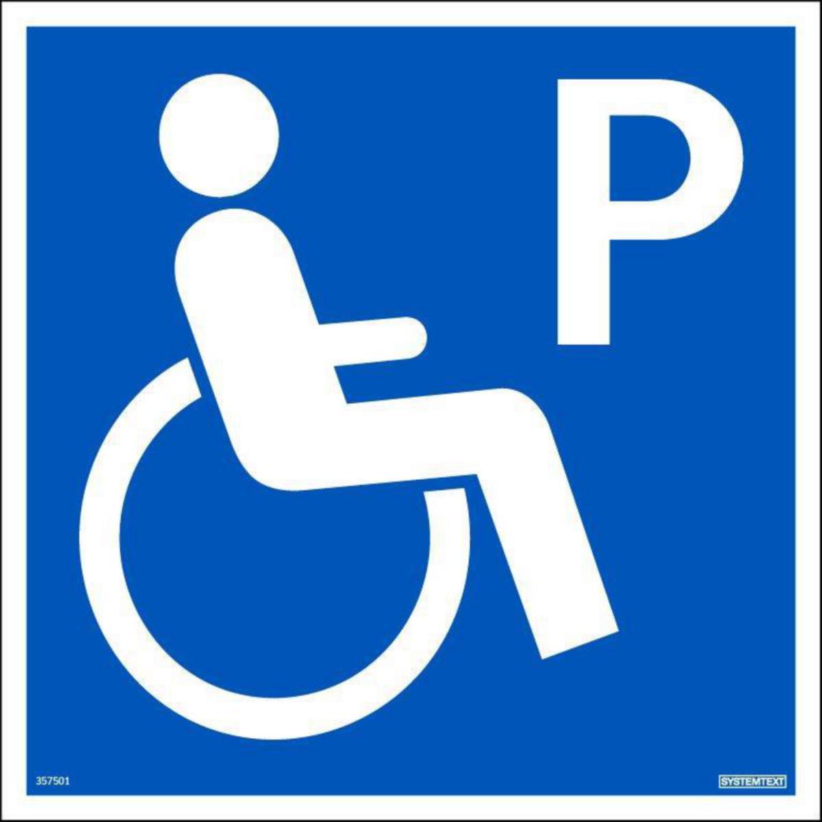 Skylt "Handikapp Parkering" - SKYLT "HANDIKAPPARKERING" 310X310MM