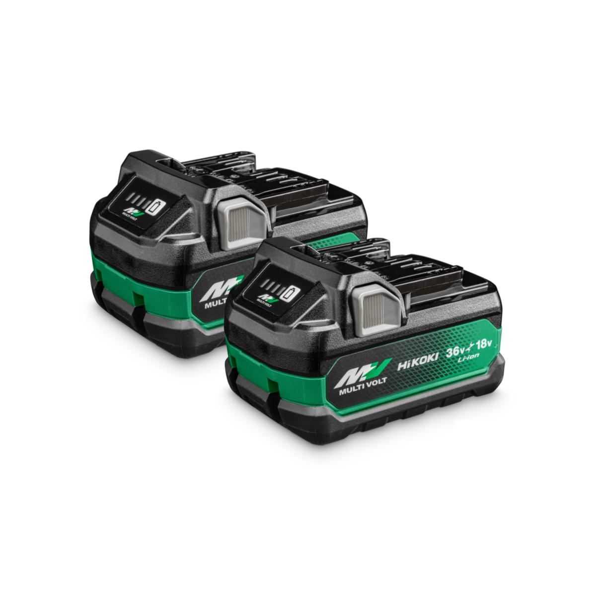 Batterikit HiKOKI MULTI VOLT 36V/18V 2.5/5 Ah - BATTERI HIKOKI 2XBSL36A18X 18V/36V 2X2,5AH/5AH MV SLIDEBA