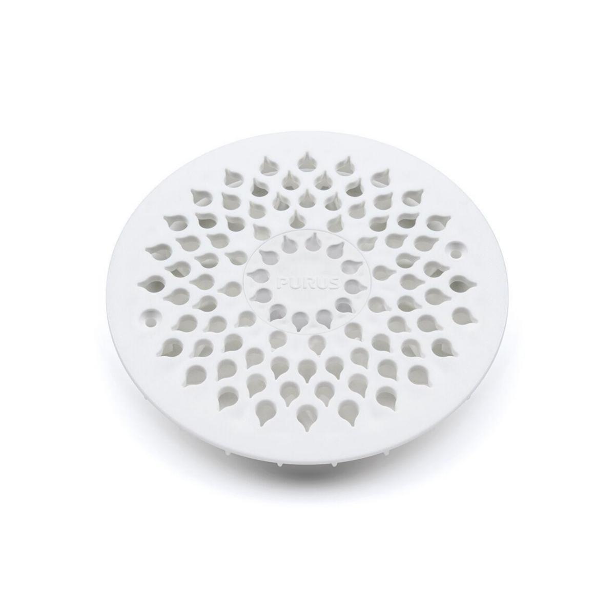 Sil av vit PP, med urtag 150, Purus - PURUS PLASTSIL DROP 150 MM MED URTAG/PURUSPLUGG 40MM