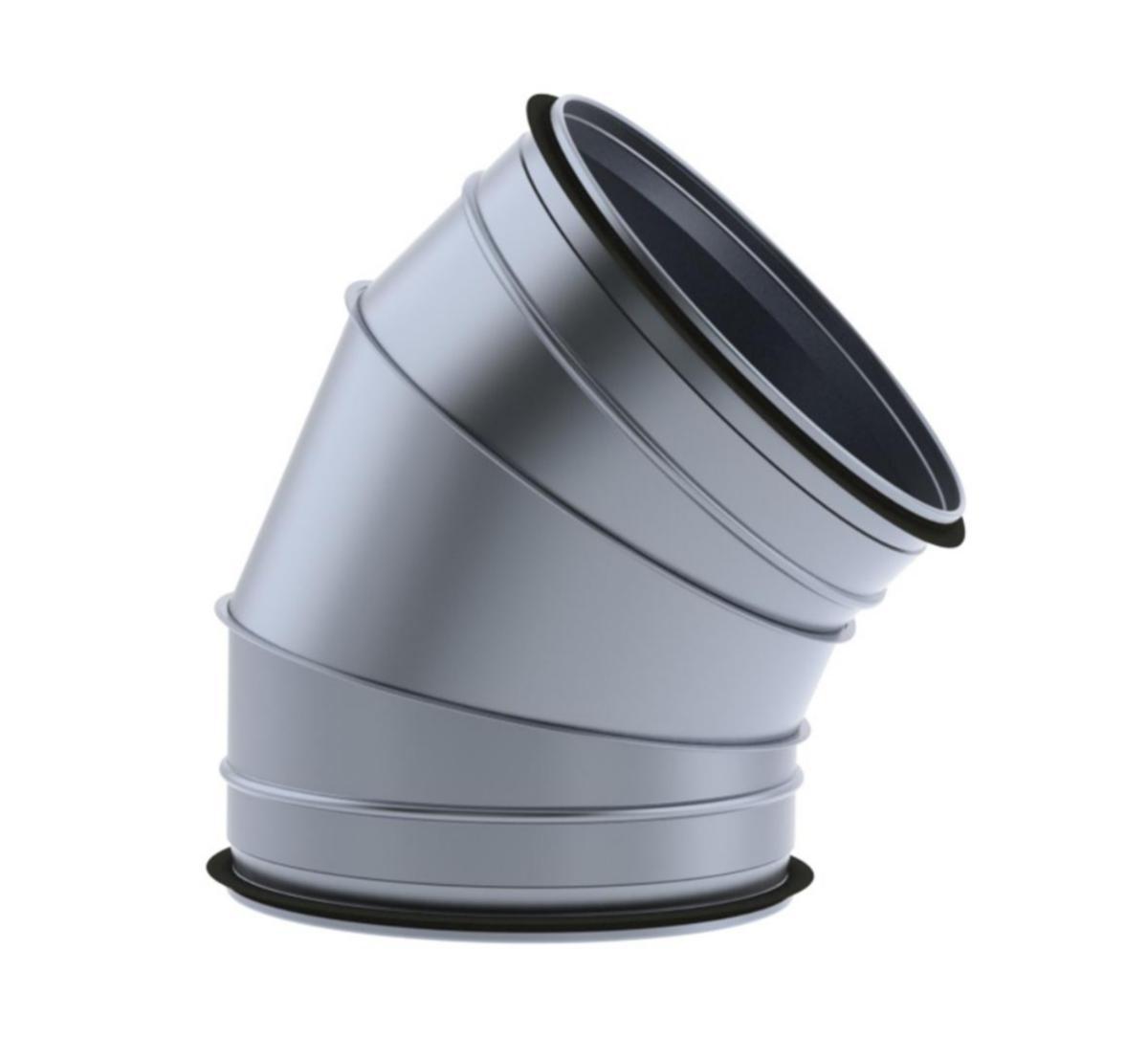 Böj 45° Syrafast stål 316L, ETS - BÖJ NV-H 200-45 RF SYRAFAST ETS