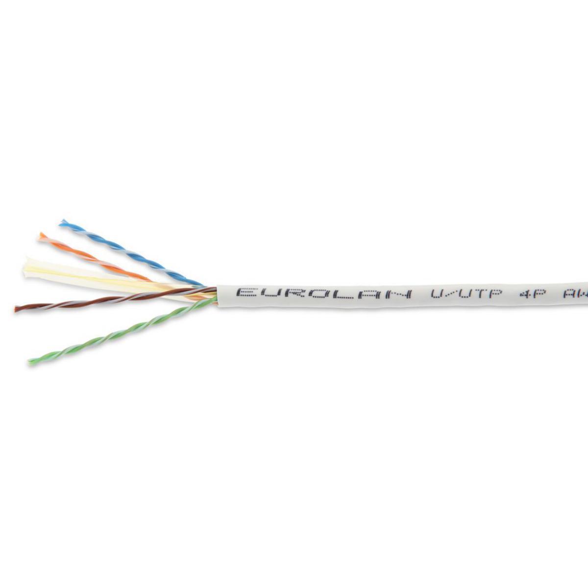Datakabel C6 UTP vit LSZH slim Dca - C6 UTP VIT LSZH SLIM DCA B100 19D-U6-25WT-B100