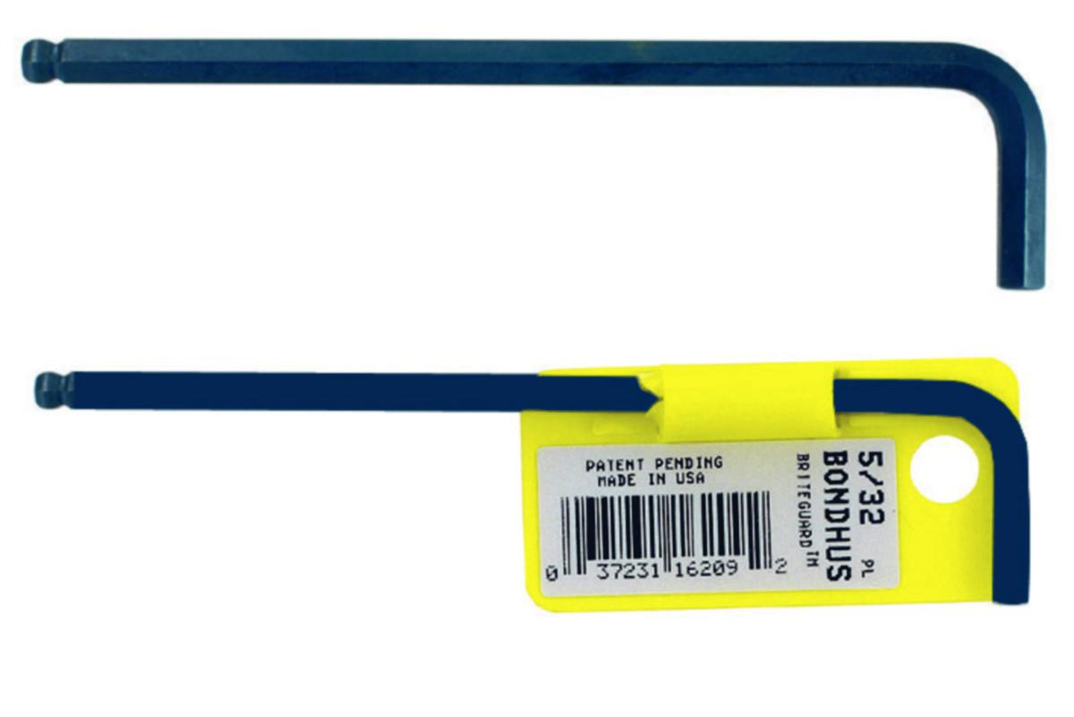 Insexnyckel Bondhus BL med kula tum - VINKELNYCKEL BONDHUS BL 7/64 LÄNGD 90MM