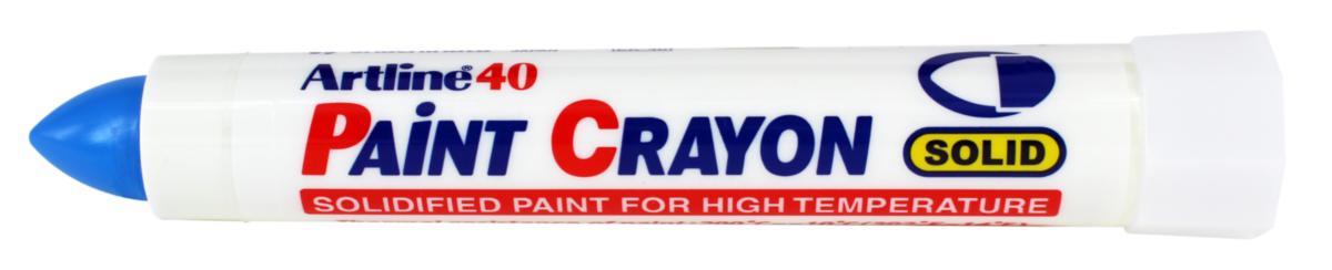 Märkpenna Artline Paint Crayon EK-40 - MÄRKPENNA ARTLINE PAINT CRAYON BLÅ EK-40 PASTAKRITA
