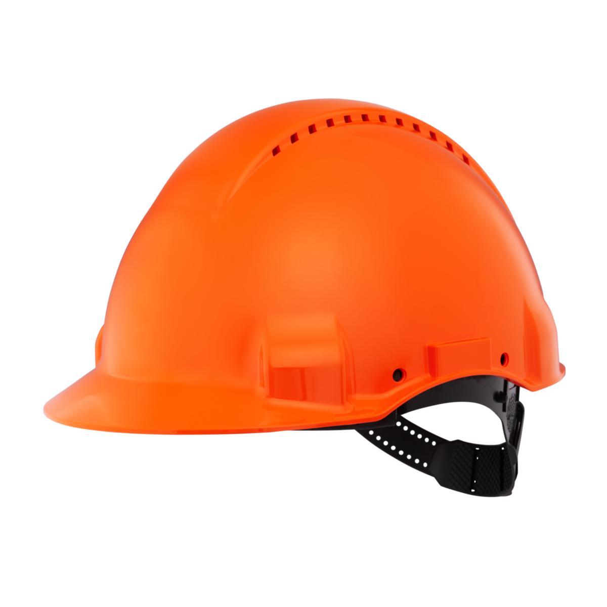 Skyddshjälm 3M G3000 med UV-Indikator utan rattjustering - HJÄLM PELTOR G3000 UVICATOR ORANGE STD-INREDE UTAN HAKBAND