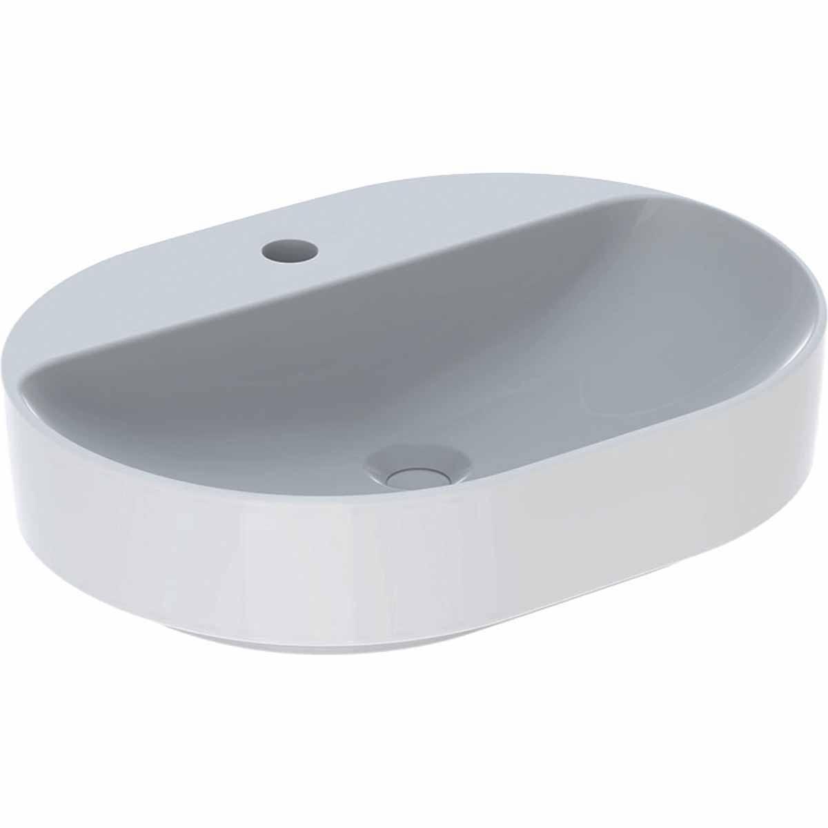 Tvättställ VariForm elliptiskt, Geberit - GEBERIT VARIFORM TVÄTTSTÄLL ELLIPTISKT.B=60.T=45.VIT/KT MH