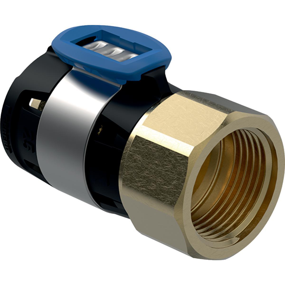 Övergångskoppling med invändig gänga FlowFit, Geberit - FLOWFIT ÖVERGÅNG 16XR10 INV GG, GEBERIT