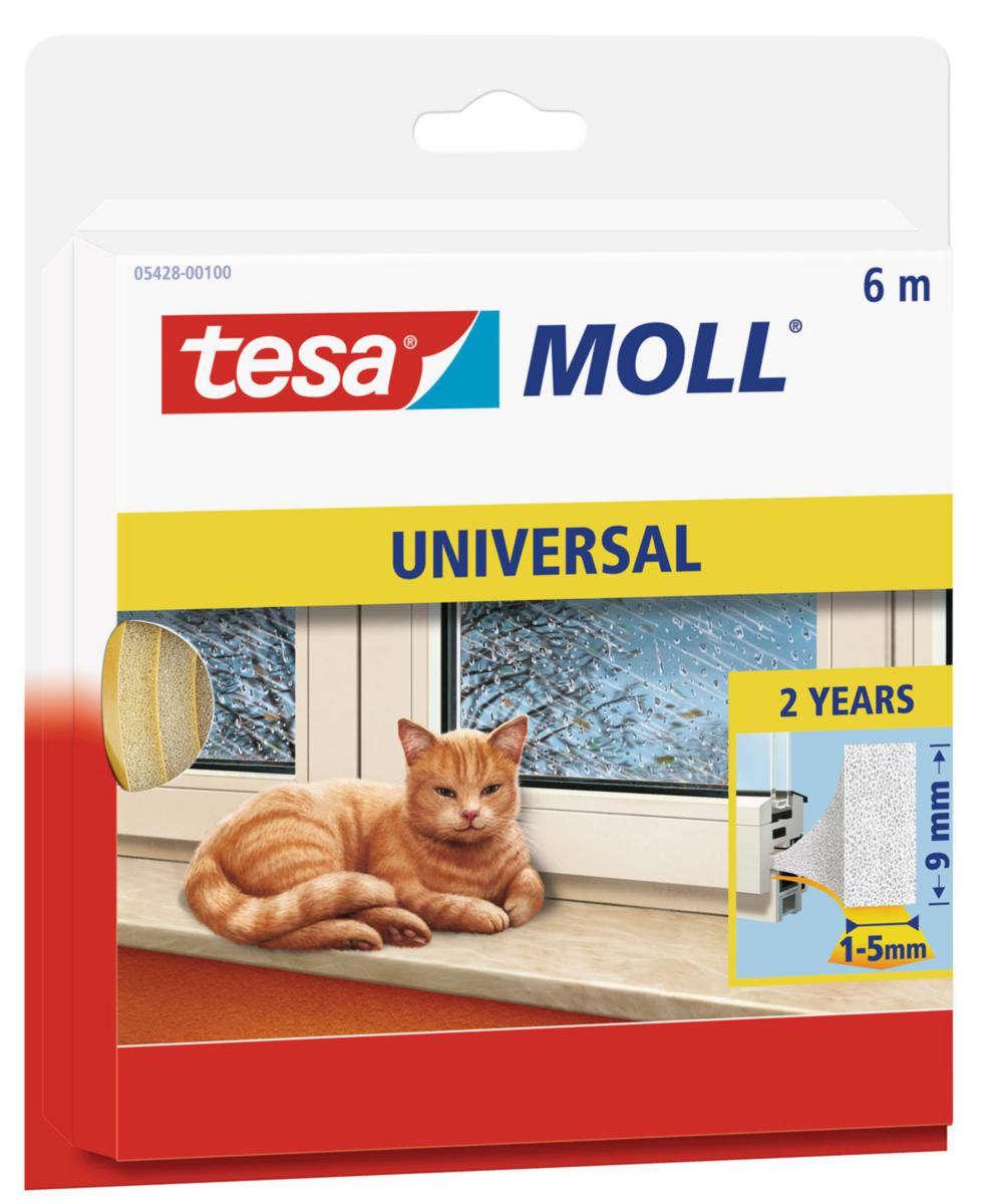Tätningslist Universal, skumplast, Tesa - TÄTNINGSLIST 9MMX6MM 6M VIT SKUMPLAST UNIVERSAL SJH TESA
