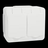 Vägguttag utanpåliggande  IP44 BP Aqua-Stark