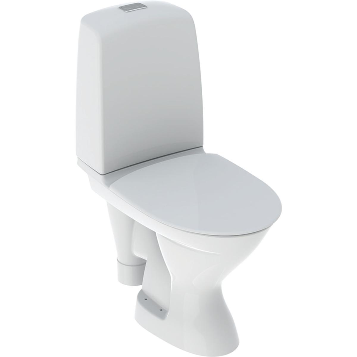 WC-stol Spira Rimfree 6270, Ifö - WC SPIRA 6270 IFÖ ÖPPET S-LÅS 4/2L ROT MJUKSIT ANSL.HÖ