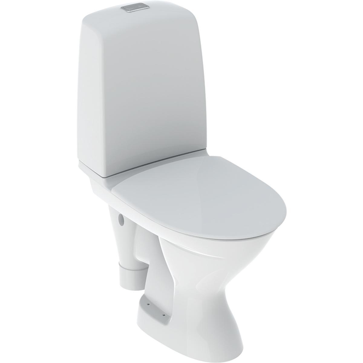 WC-stol Spira Rimfree 6270, Ifö - WC SPIRA 6270 IFÖ ÖPPET S-LÅS 4/2L ROT MJUKSIT ANSL.VÄ