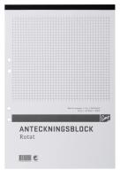 Anteckningblock A4 Rutat