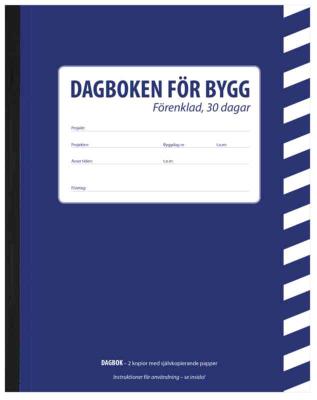 BYGG-DAGBOK 30 DAGAR FÖRENKLAD A5