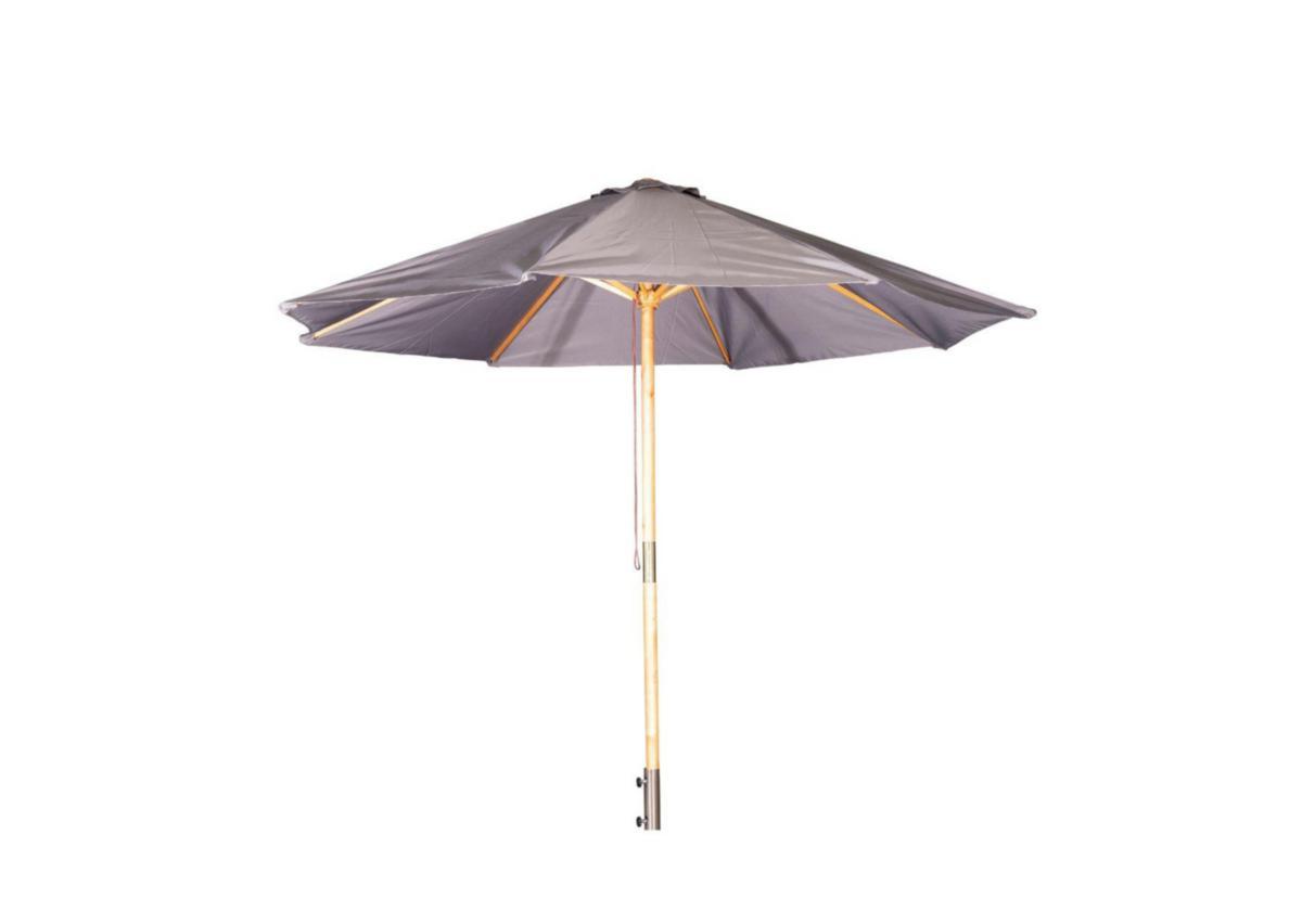 Parasoll, Ixos - PARASOLL IXOS POLYESTER GRÅ Ø 300 CM