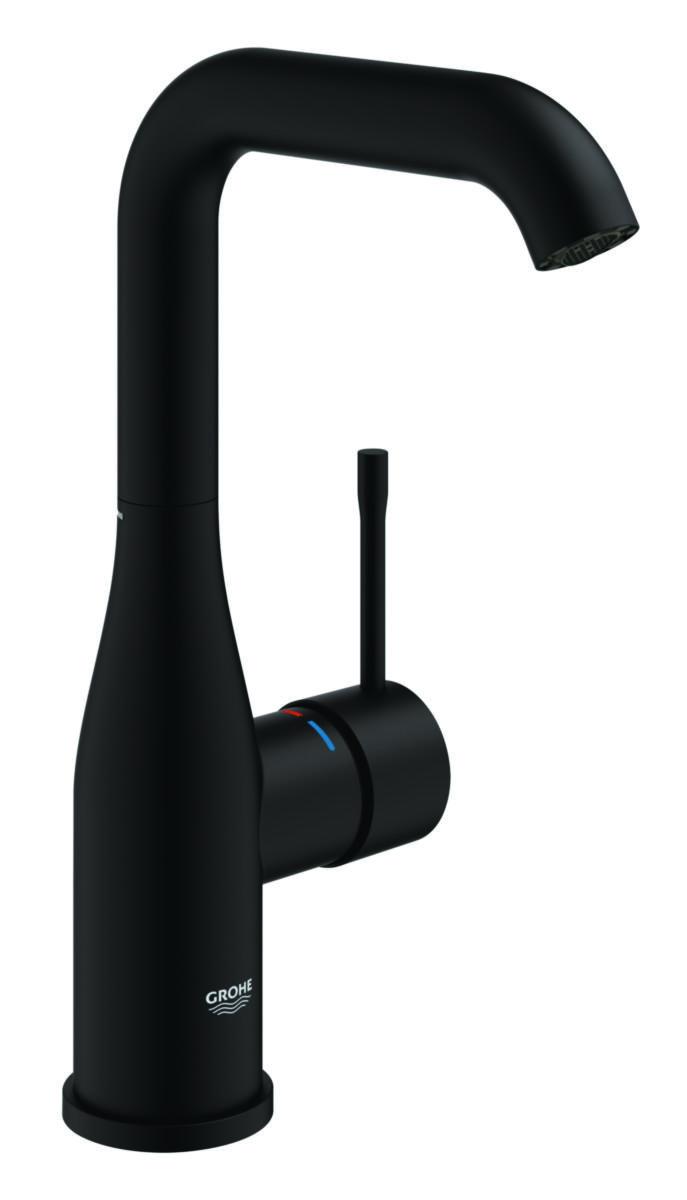 Tvättställsblandare Essence L-size, Grohe - GROHE ESSENCE TVÄTTSTÄLLBL. L-SIZE, SVÄNG PIP, SVART