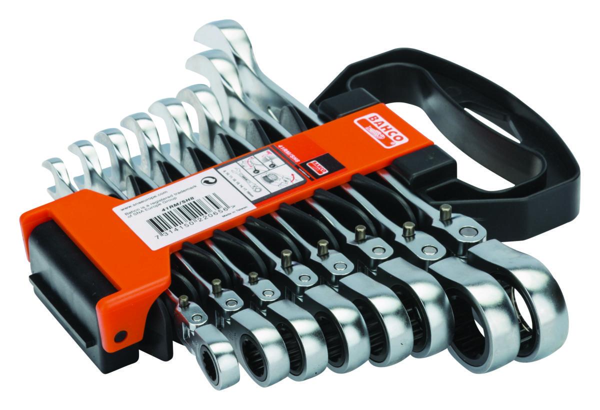 Spärrkombinyckelsats Bahco 41RM/SH8 - SPÄRRKOMBINYCKELSATS BAHCO 41RM/SH8 8-19MM LEDAD