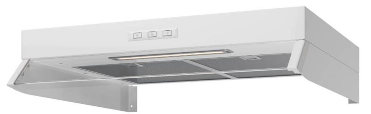 Spiskåpa Monolit, Vit, Acetec - SPISKÅPA MONOLIT 600MM VIT ACETEC