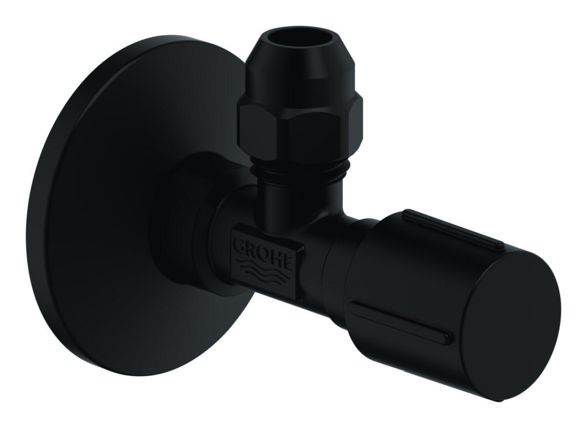 Avstängningsventil för vägg, Grohe - GROHE AVSTÄNGNINGSVENTIL F.INBYGGNAD 1/2" X 3/8", SVART