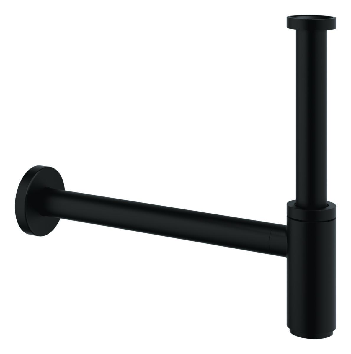 Vattenlås avloppsrör tvättställ, Grohe - GROHE VATTENLÅS VÄGG 1 1/4", SVART