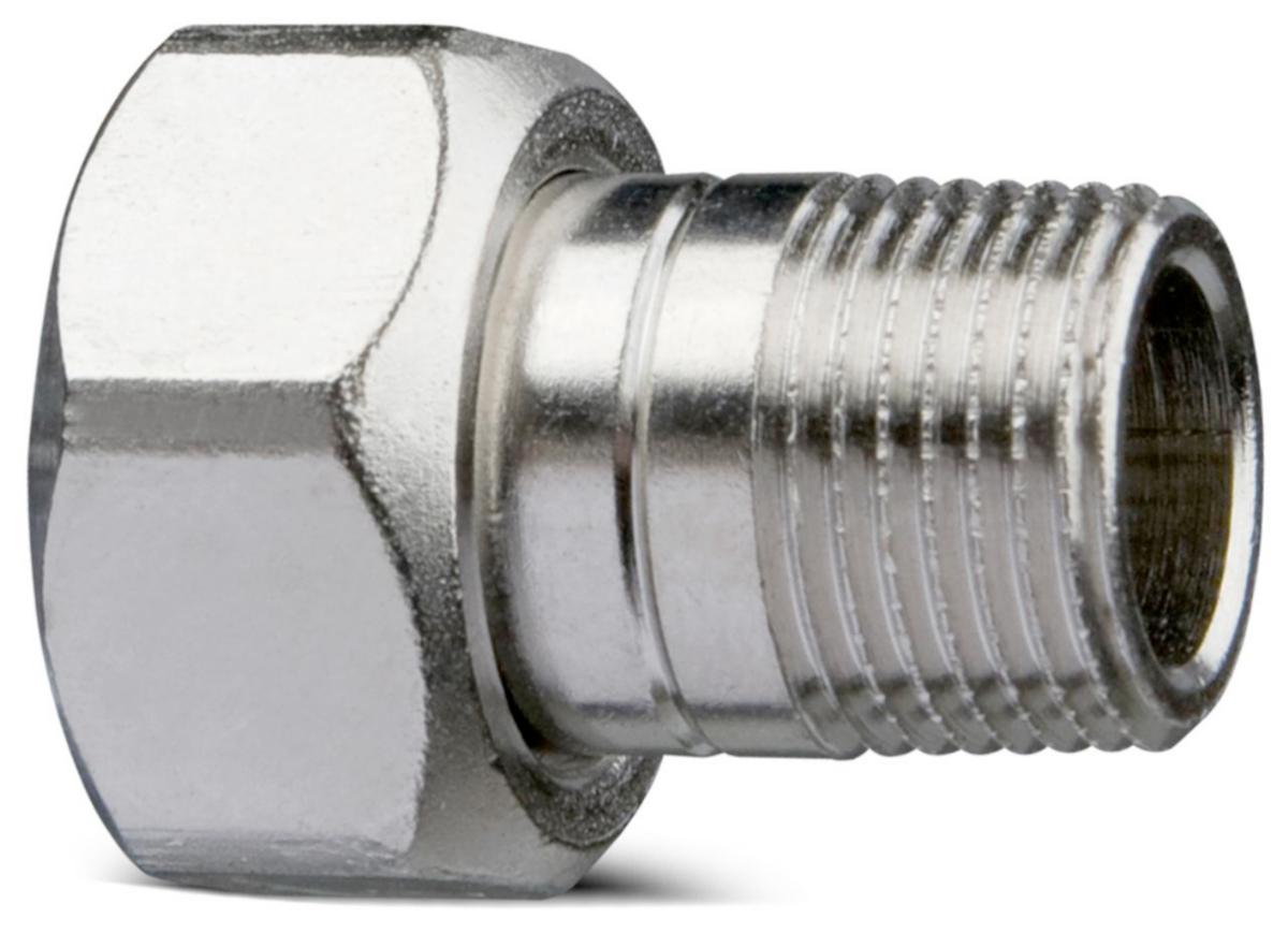 Nippel med mutter rak, TA - 10 RAK NIPPEL M MUTTER AMETAL TA 50701-510