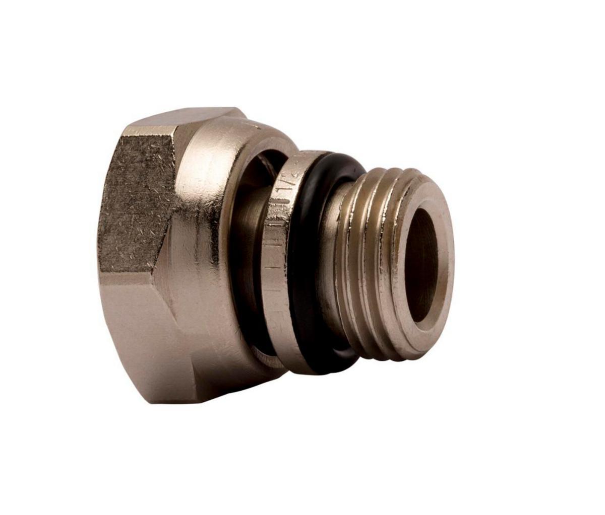 Nippel med O-ring och mutter rak, TA - RADIATORANSL G15X M22X1,5 TA 50707-616 M O-RING