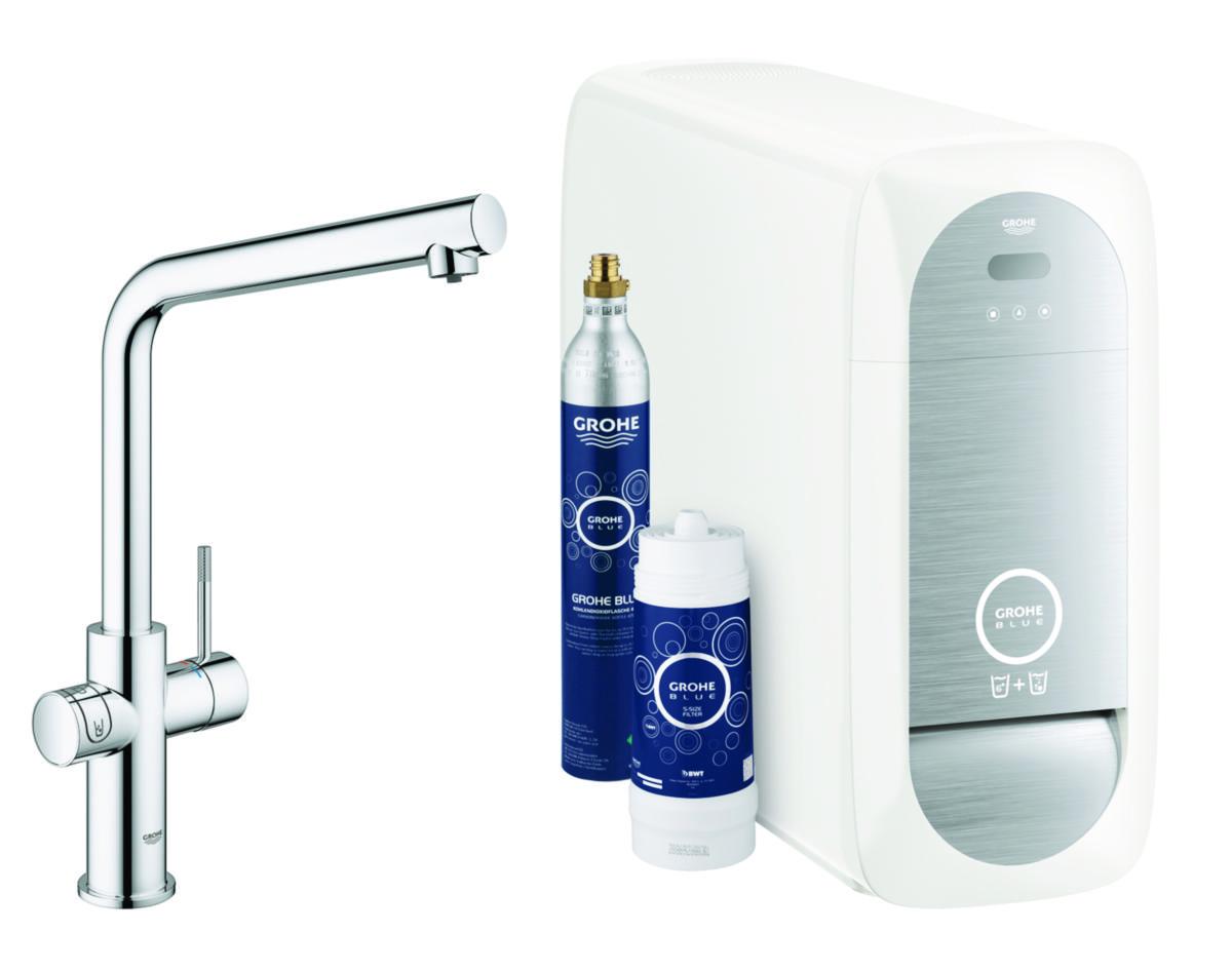 Köksblandare L-pip Blue Home Krom, Grohe - GROHE BLUE HOME ETTG KÖK L-PIP 31454001. KROM
