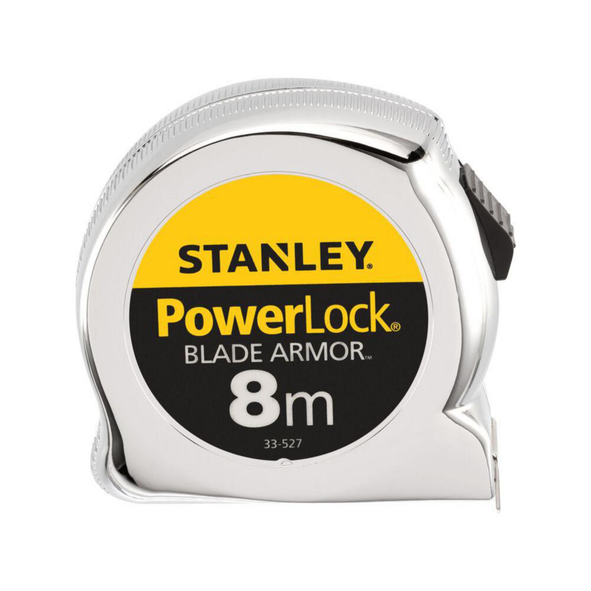 Måttband Stanley PowerLock BladeArmor - MÅTTBAND STANLEY 0-33-527 8M BREDD 25,0MM