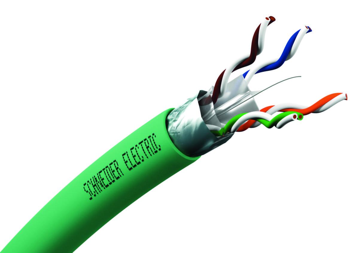 Datakabel Actassi C6A F/UTP Dca 500MHz, Schneider - KAT 6A F/UTP 4P DCA GRÖN KAP (*5)           VDICD13X218-KAP
