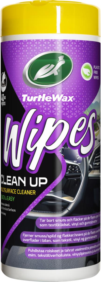 Rengöringsduk Turtle Wax Clean Up Wipes - RENGÖRINGSDUK TURTLE WAX CLEAN UP WIPES 40ST