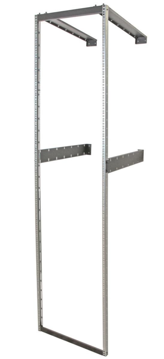Väggstativ 19" Eurolan - STATIV 42U 4X500 ALU/SVART 60L-42-19-05