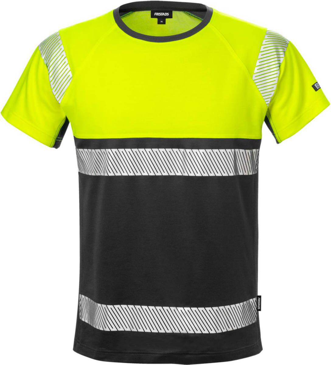 T-shirt Fristads 7518 THV - T-SHIRT KL 1 FR 7518 THV VARSELGUL/SVART S