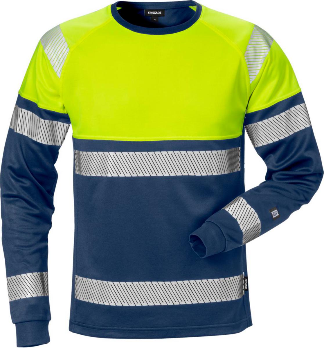 T-shirt Fristads 7519 THV - T-SHIRT LÄ KL 1 FR 7519 THV VARSELGUL/MARINBLÅ M