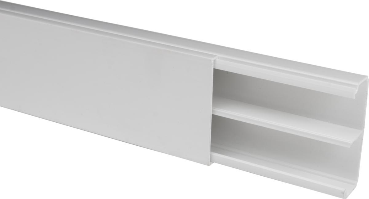 Kabelkanal, skruvfastsättning - KABELKANAL 53X20MM SKRUV VIT 2M